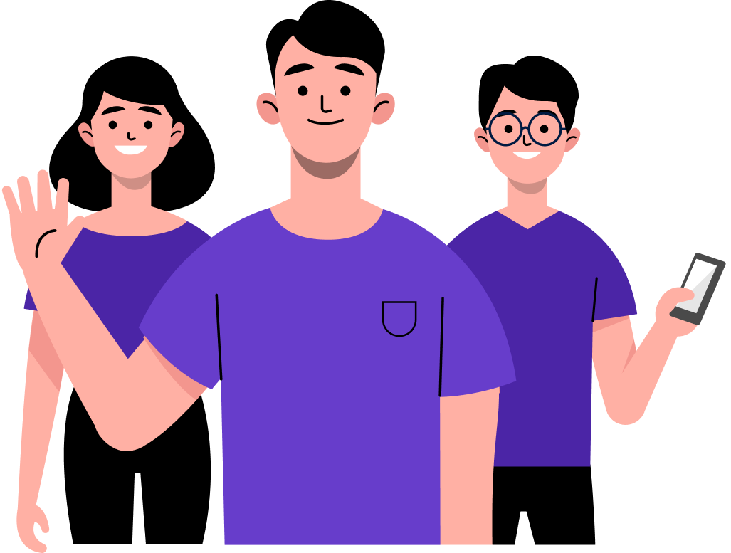 Illustration of a lender reviewing accounts in ByajBook